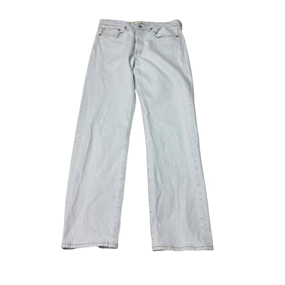 Levis Premium Big E Wedgie Straight‎ Light Wash Womens W30 L30 High Rise Denim